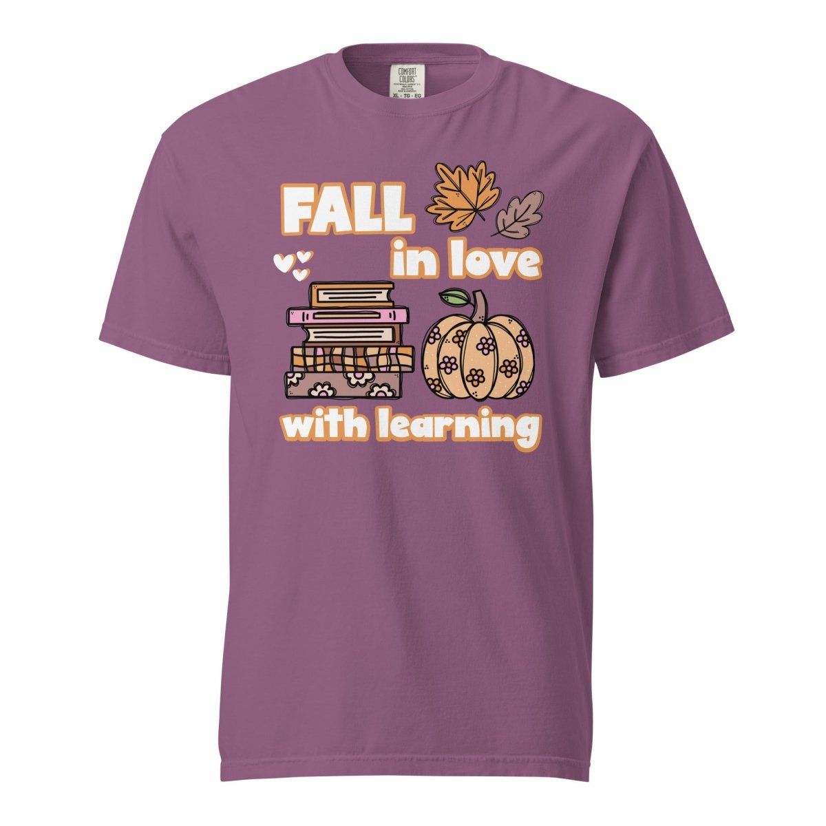 "Fall in Love with Learning" Teacher T-Shirt | Fall Teacher T-Shirt