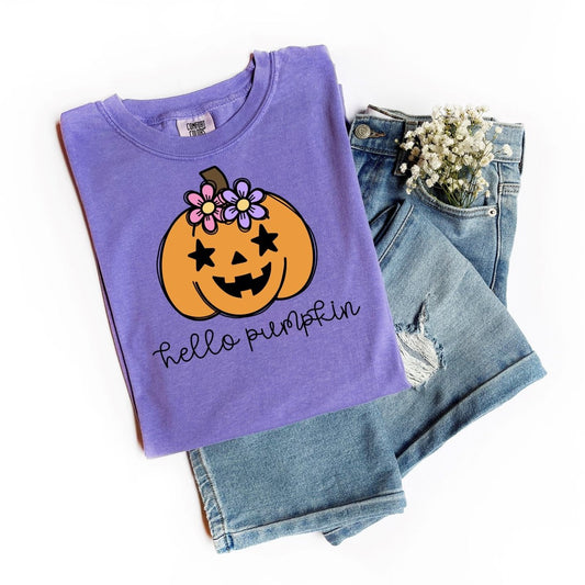 "Hello Pumpkin" Halloween Teacher T-Shirt