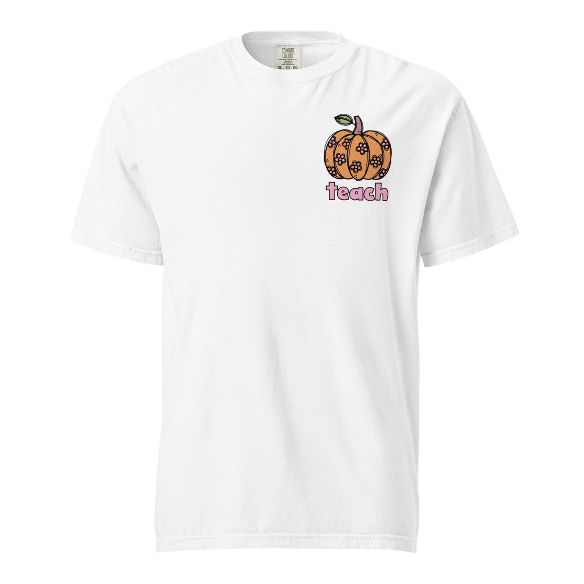 Pumpkin "Teach" Teacher T-Shirt | Fall Teacher T-Shirt