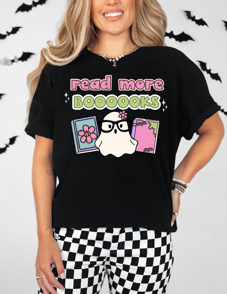 "Read More Booooks" Halloween Teacher T-Shirt