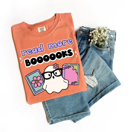 "Read More Boooooks" Halloween Teacher T-Shirt