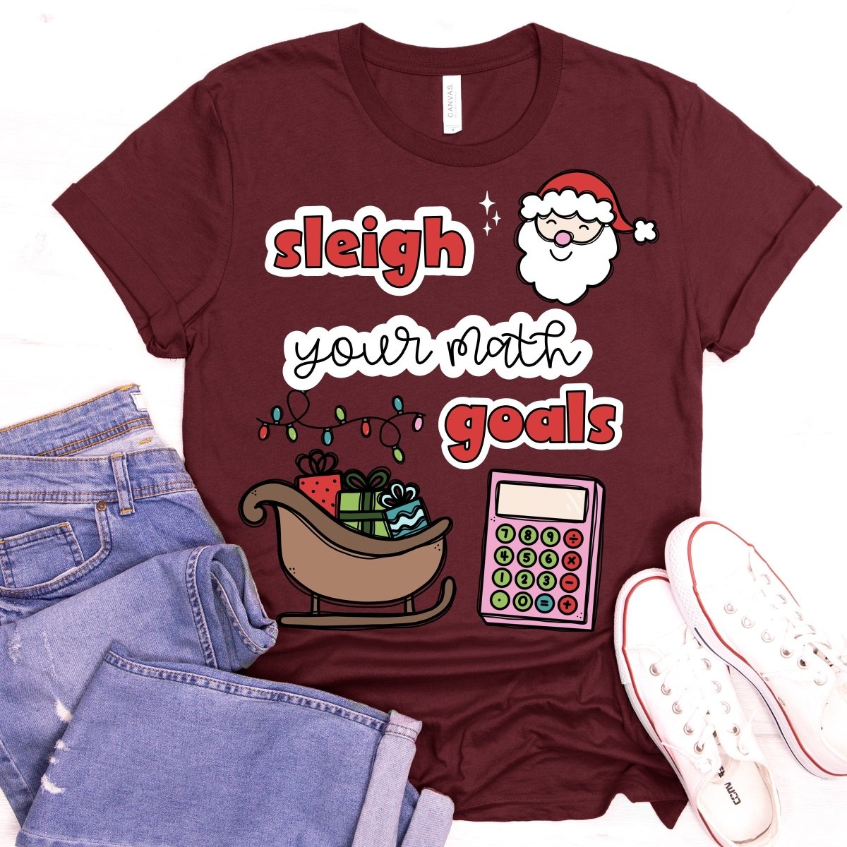 "Sleigh Your Math Goals" T-Shirt